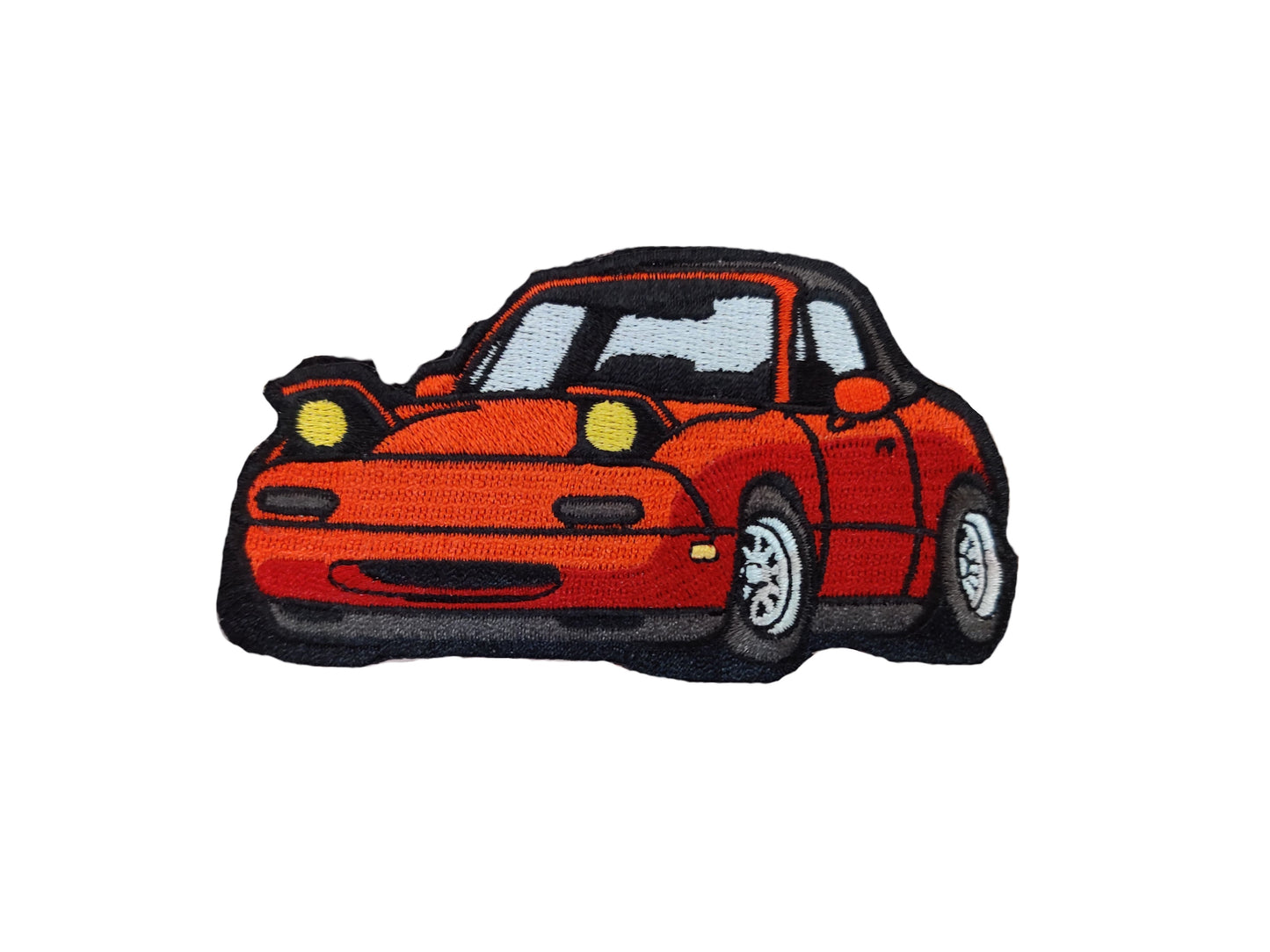 Collection of Mazda MX-5 Miata NA Hook and Loop JDM Meme Patches for Car Enthusiasts and Collectors