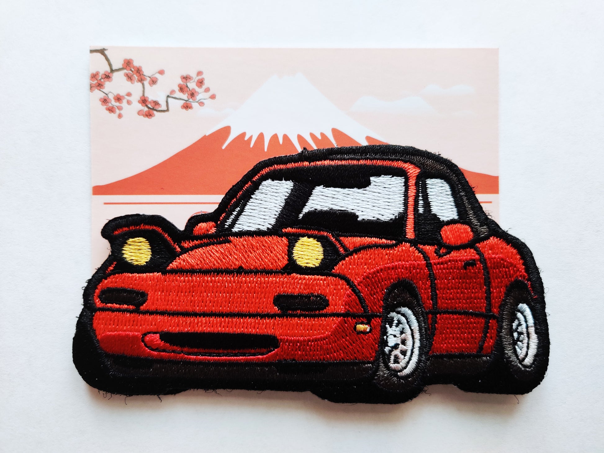 Mazda MX-5 Miata NA Hook and Loop JDM Meme Patch - Custom Embroidered Car Enthusiast Patch