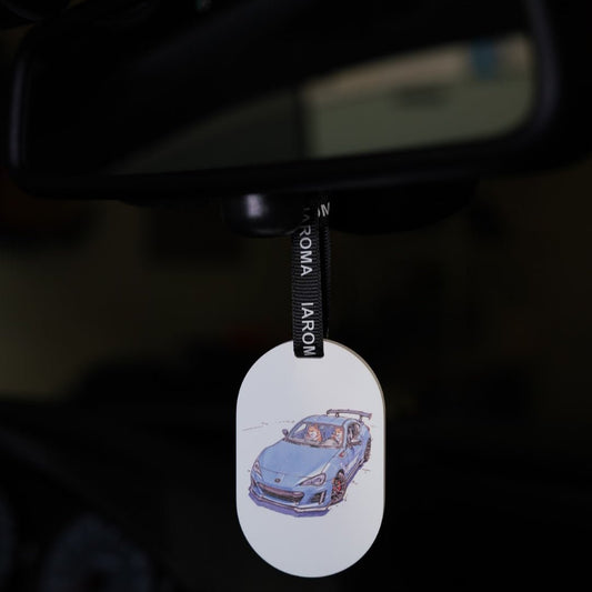 Shiba Racing Custom Plaster Air Freshener featuring a BRZ car-inspired design for cars, homes, and offices.