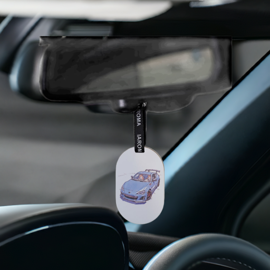 Shiba Racing Custom Plaster Air Freshener Product Display - Featuring BRZ Car Image for Home and Car Use